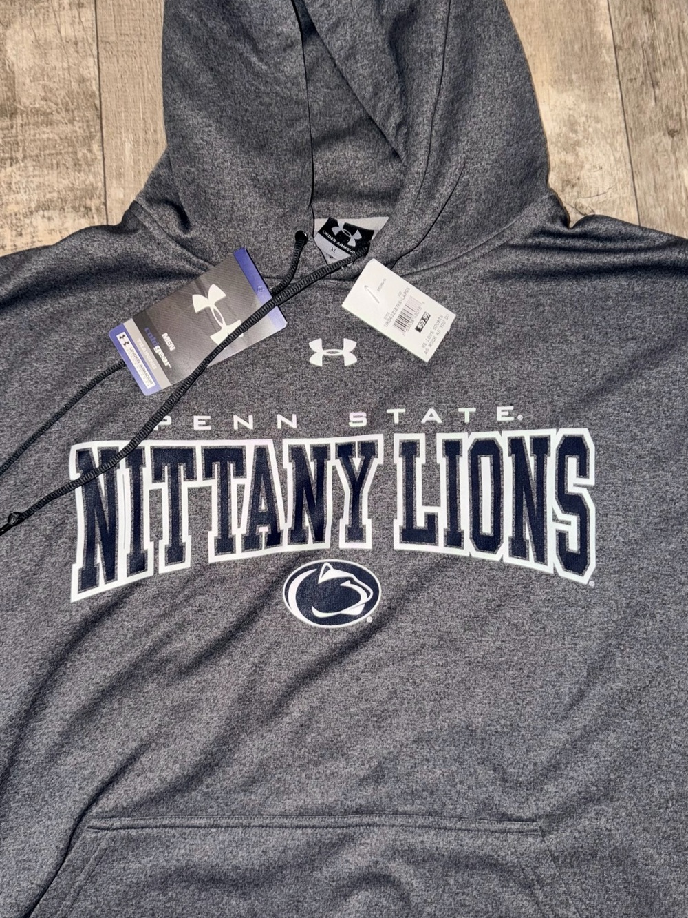 Under Armour Men's Penn State Nittany Lions Gray Zip-Up Hoodie